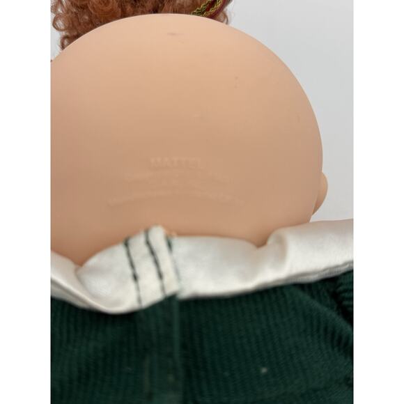 Vintage Cabbage Patch Kid Doll 1995 Red Hair Green Holiday Dress 16” Mattel - Picture 4 of 5